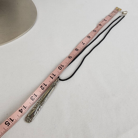 Vintage Silverware Pendant Chord Necklace - Picture 8 of 8
